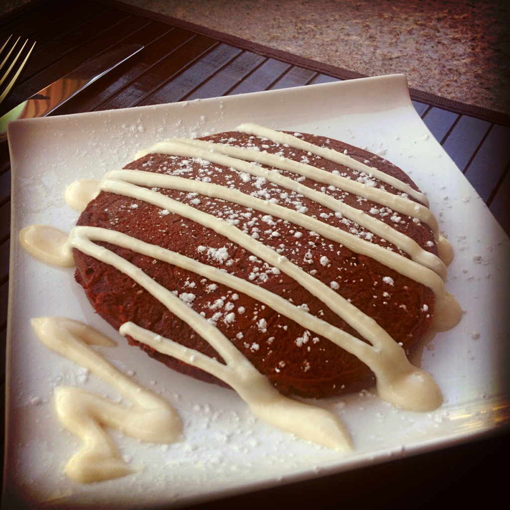Red Velvet Pancakes with Sweet Cream Drizzle – ChefPriyanka