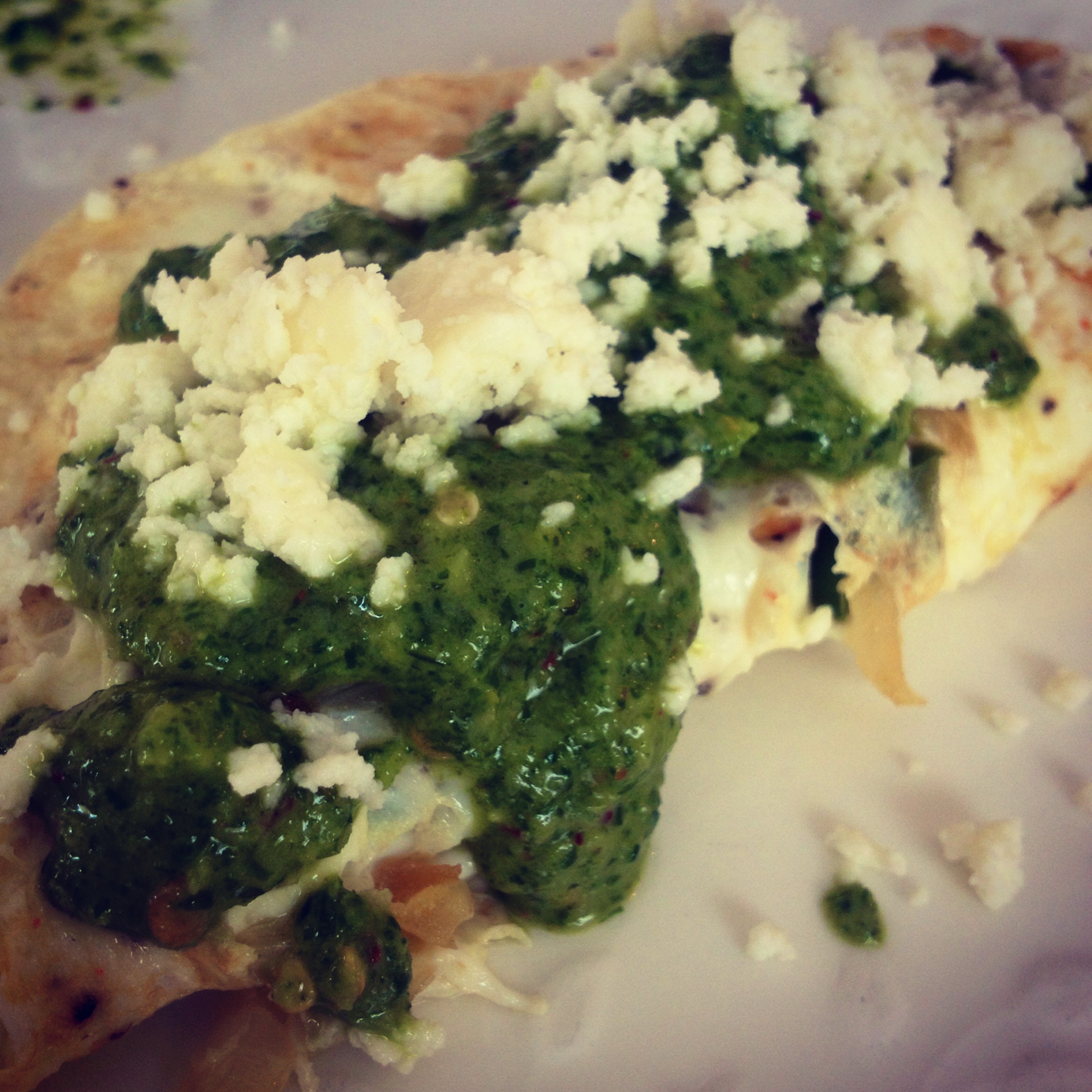 Southwestern Eggwhite Omelet with Fresh Chimichurri Sauce