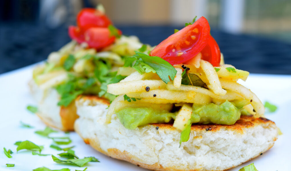 Indian Apple Slaw Sandwich