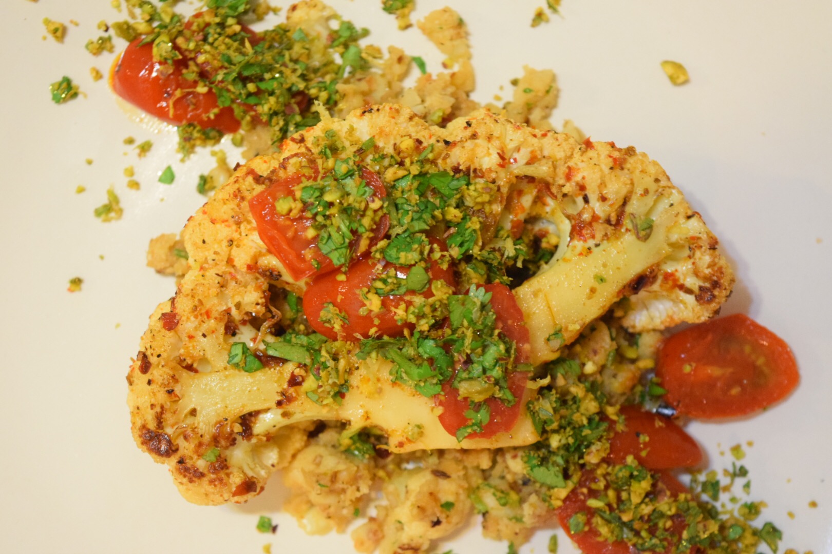 Indian Spice-Rubbed Cauliflower Steaks