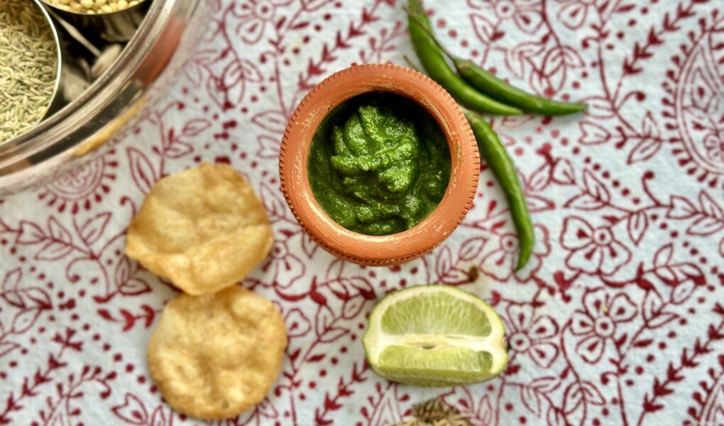 Spicy Indian Green Chutney