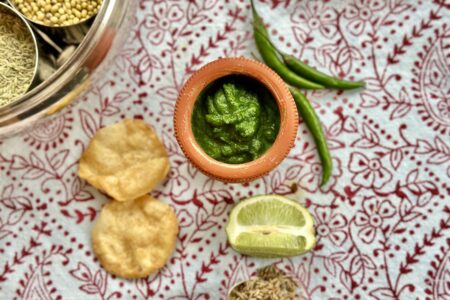 Spicy Indian Green Chutney