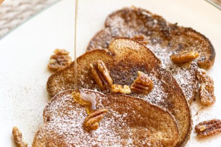 Salted Maple Pecan French Toast