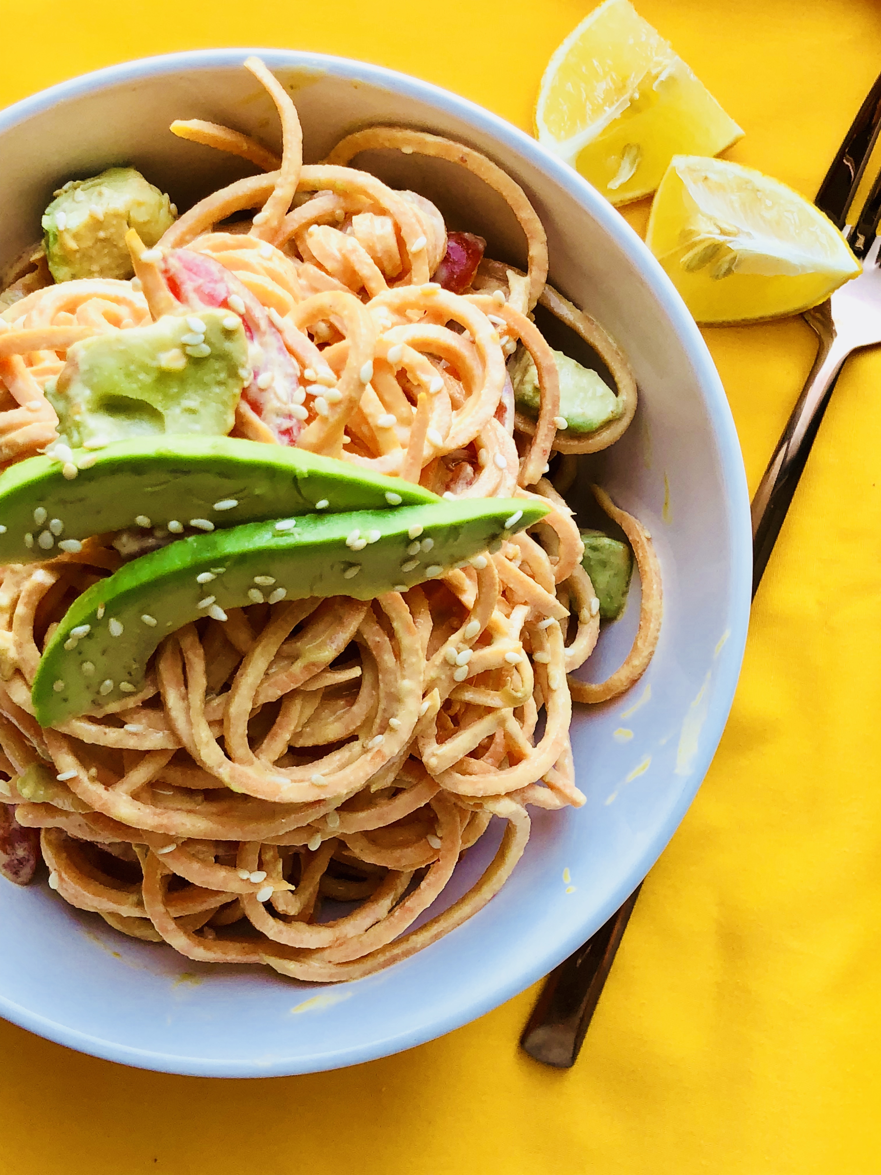 Spiralized Sweet Potato Noodles ‘Snoodles’!