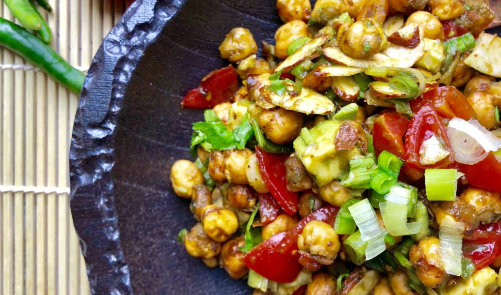 Chickpea Avocado Bhel Puri