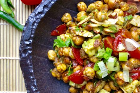 Chickpea Avocado Bhel Puri