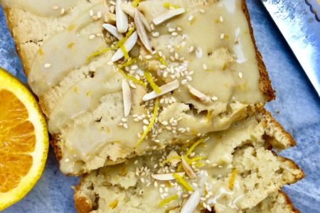 Orange Almond Tahini Loaf