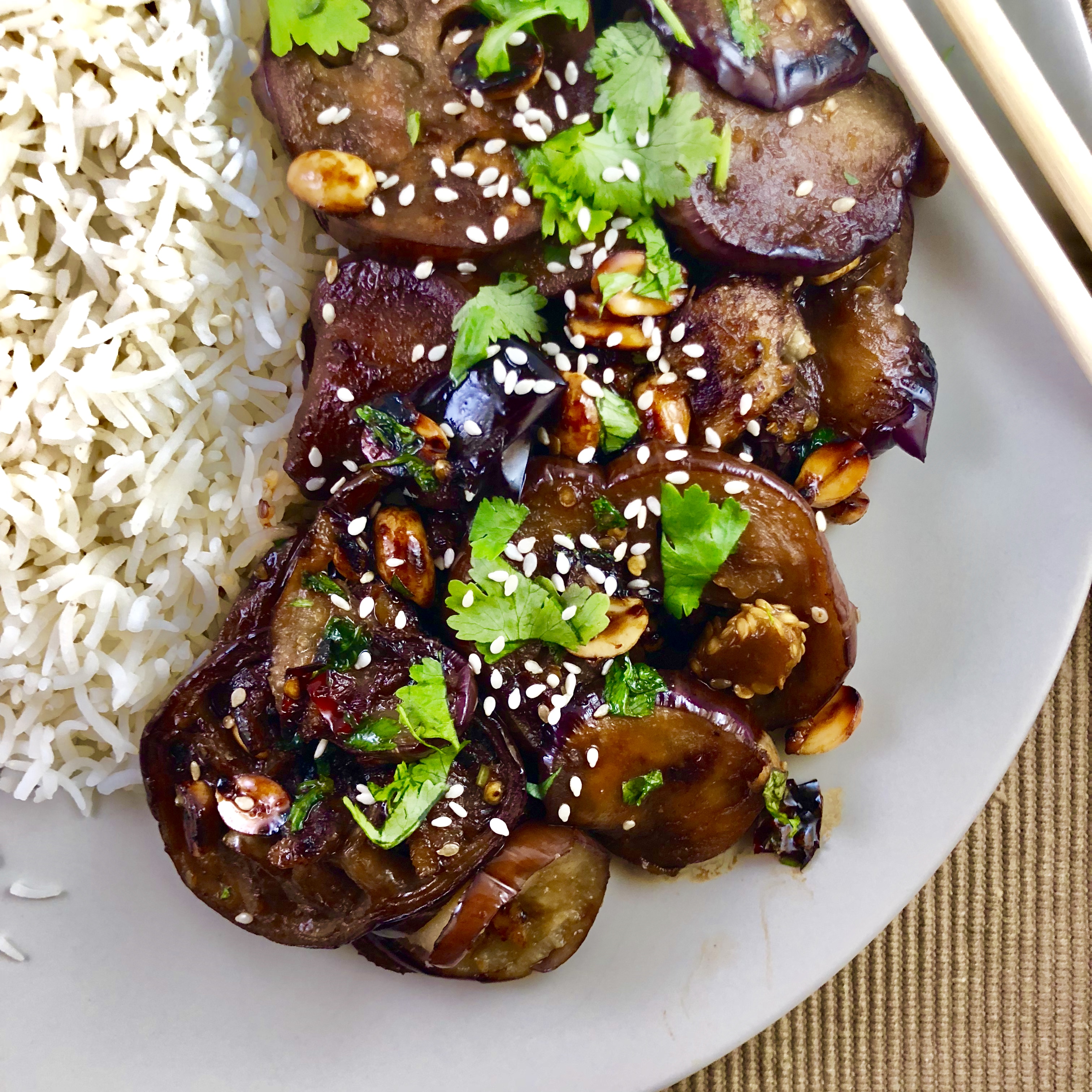 Sweet N Spicy Asian Eggplant Stir Fry Chefpriyanka