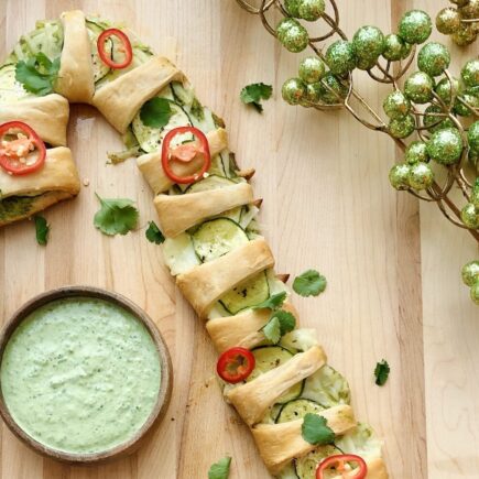 Vegan Green Chutney Candy Cane