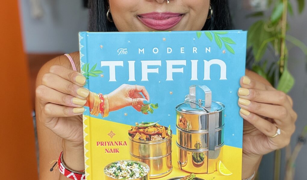 Receiving the 1st copy of my debut cookbook The Modern Tiffin