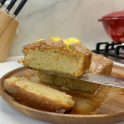 Lemon Yogurt Loaf (Vegan Copycat)