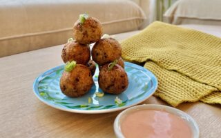 Crispy Garlic Potato Balls (low-waste)