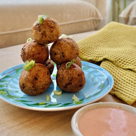 Crispy Garlic Potato Balls (low-waste)