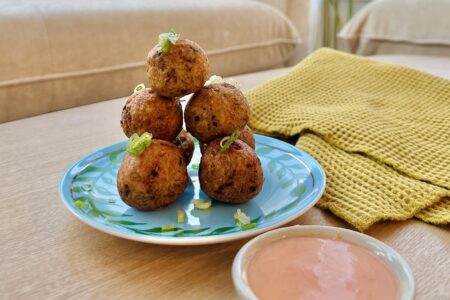 Crispy Garlic Potato Balls (low-waste)